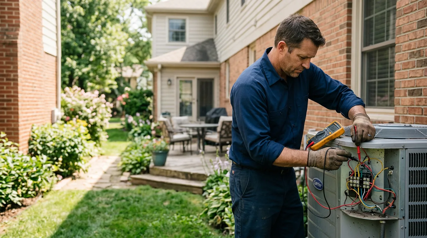 HVAC technician working near Rancho Mirage, CA